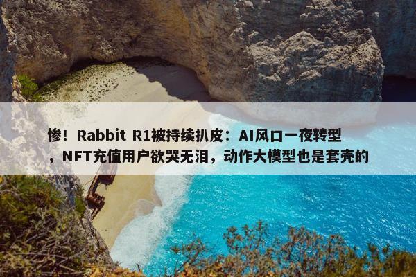 惨！Rabbit R1被持续扒皮：AI风口一夜转型，NFT充值用户欲哭无泪，动作大模型也是套壳的