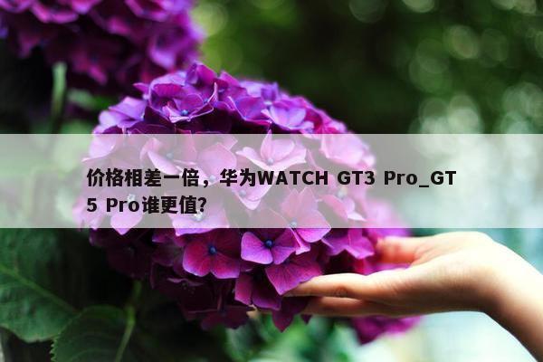 价格相差一倍，华为WATCH GT3 Pro_GT5 Pro谁更值？