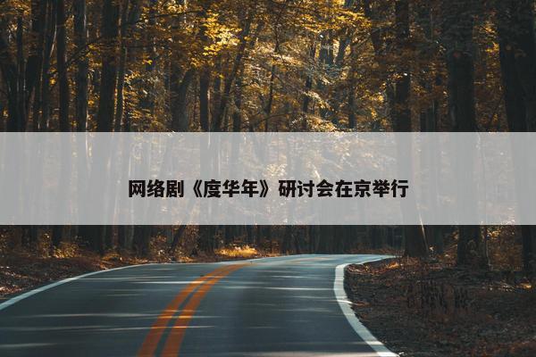 网络剧《度华年》研讨会在京举行